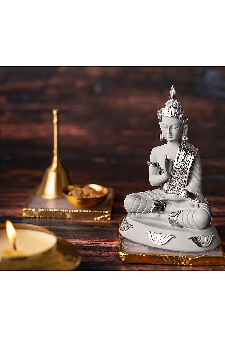 Grey Polyresin Lord Buddha Idol by H2H at Pernia's Pop Up Shop