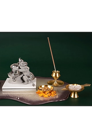 Grey Bal Ganesha Idol by H2H