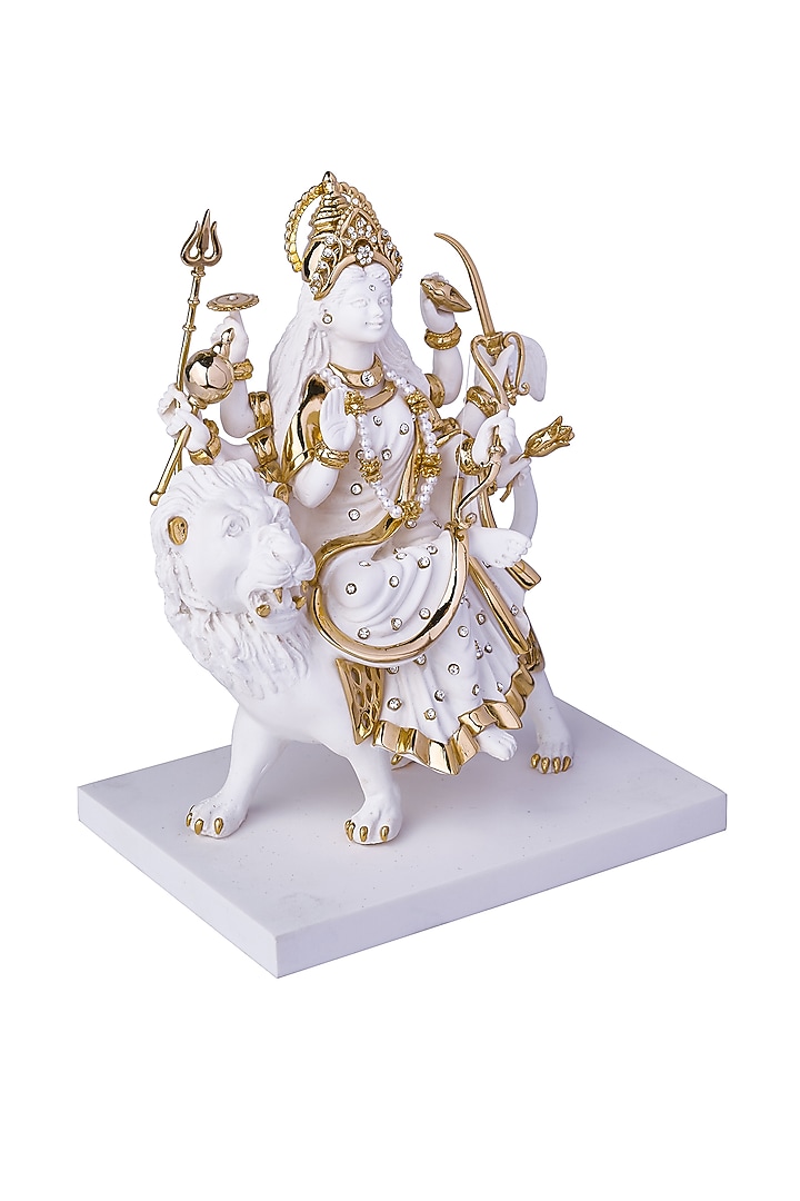 Ivory & Gold Goddess Durga Idol by H2H at Pernia's Pop Up Shop