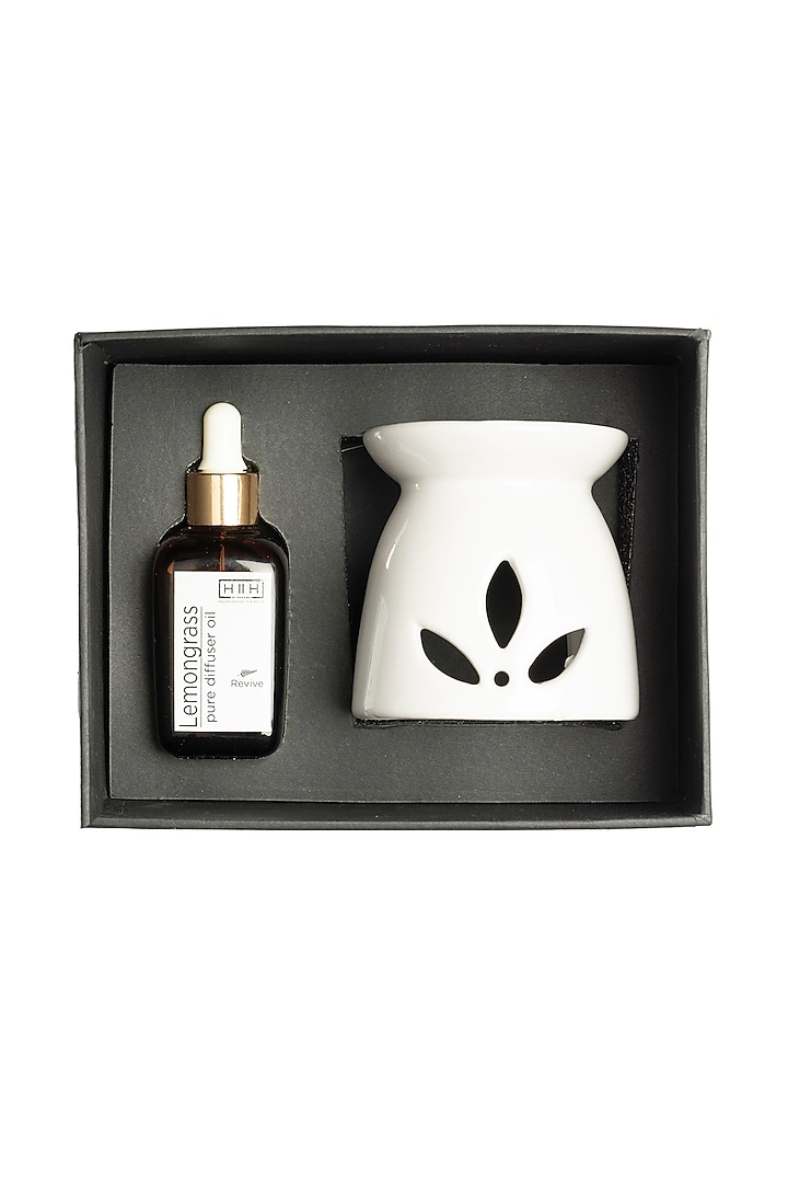 White Diffuser Set In Raw Earth (Set of 3) by H2H at Pernia's Pop Up Shop
