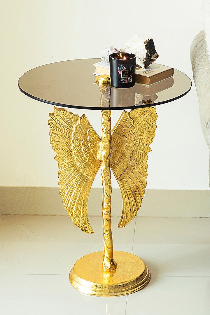 Gold Table With Angel Wings by H2H