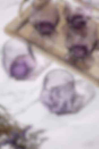 Purple Angular Glass (Set of 6) by H2H
