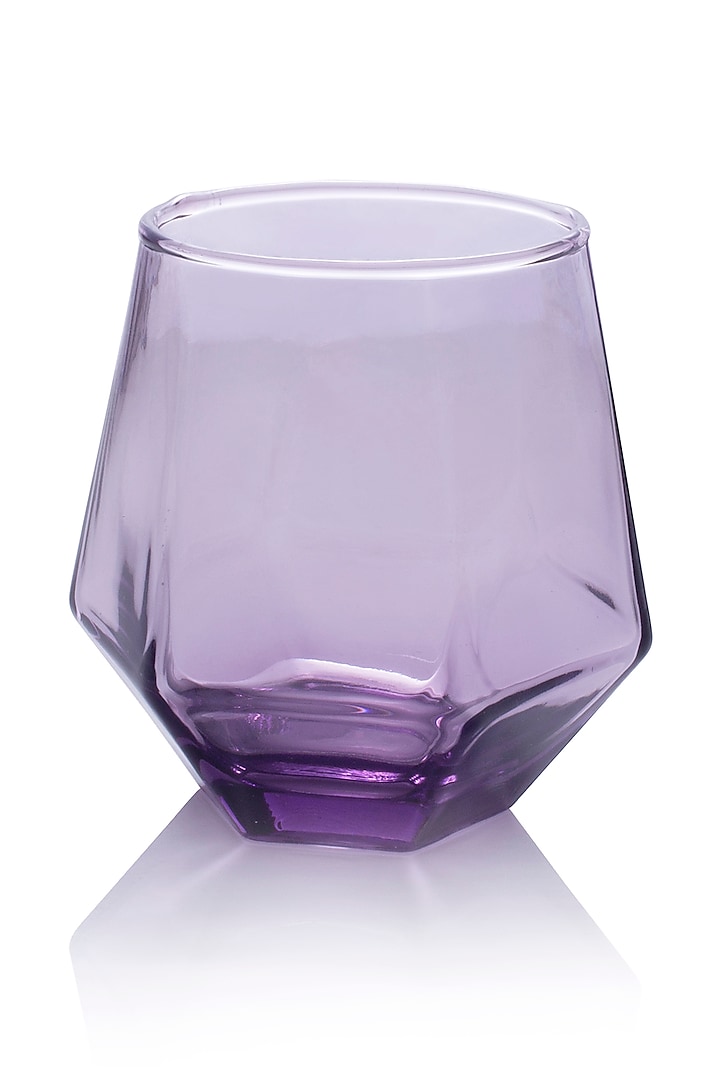 Purple Angular Glass (Set of 6) by H2H at Pernia's Pop Up Shop
