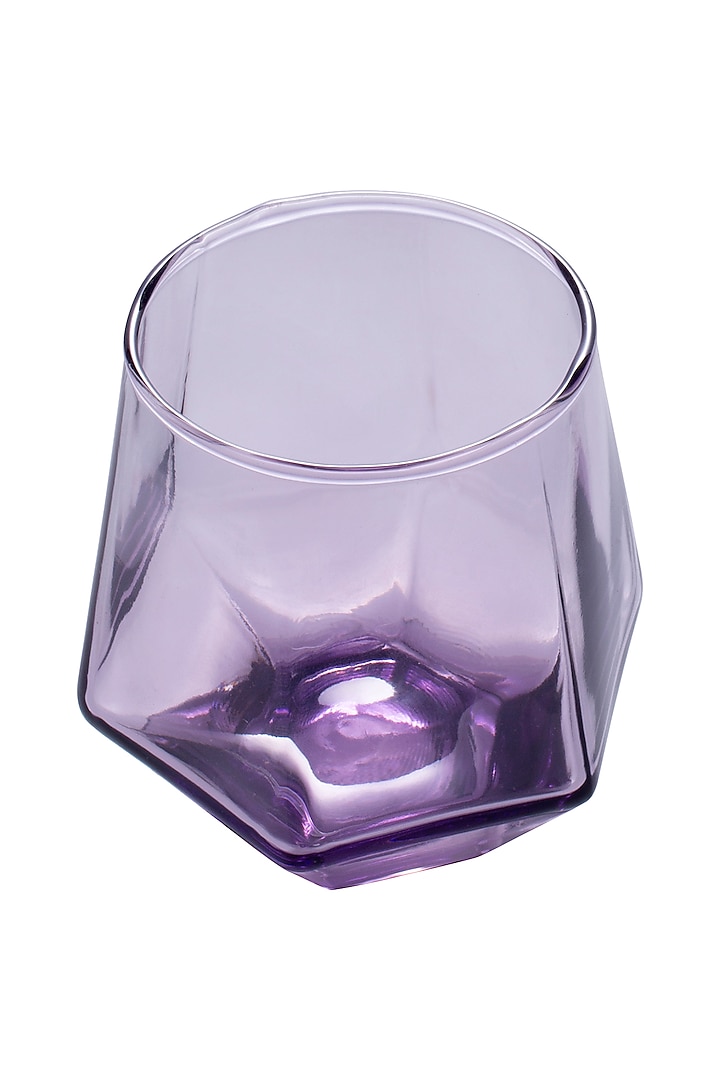 Purple Angular Glass (Set of 6) by H2H at Pernia's Pop Up Shop