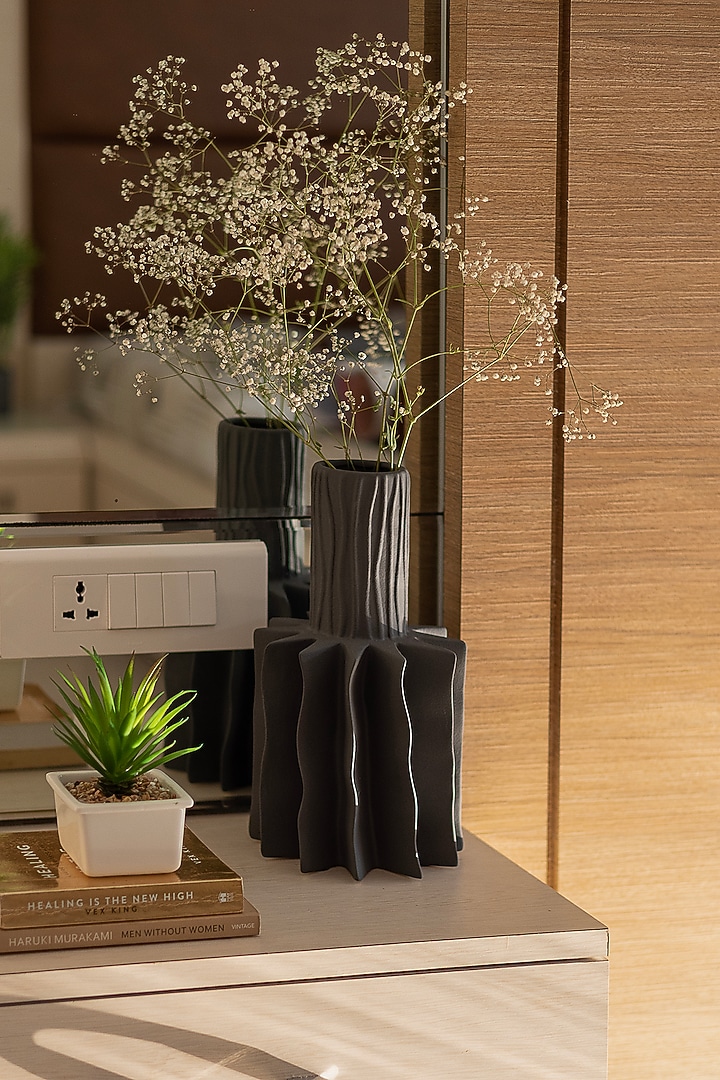 Grey Ceramic Vase by H2H at Pernia's Pop Up Shop