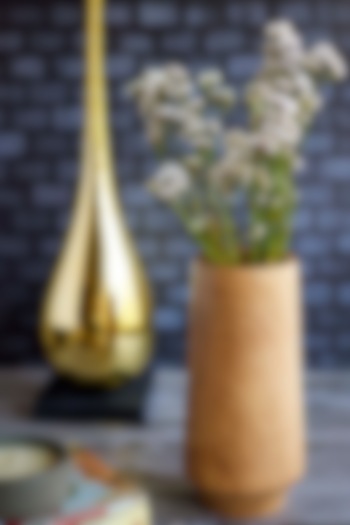 Brown Wooden Vase by H2H at Pernia's Pop Up Shop