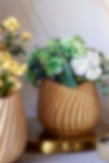 Brown Wooden Vase by H2H at Pernia's Pop Up Shop