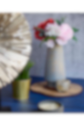 Grey Wooden Vase by H2H at Pernia's Pop Up Shop