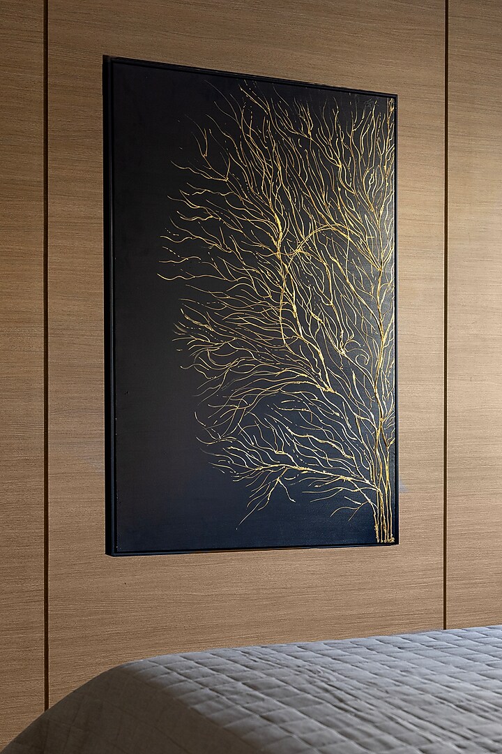 Black & Gold Canvas Oil Painting by H2H at Pernia's Pop Up Shop