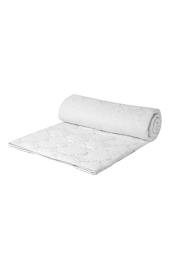 White Linen Bedcover Set by H2H at Pernia's Pop Up Shop