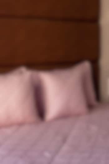 Pink Linen Bedcover Set by H2H