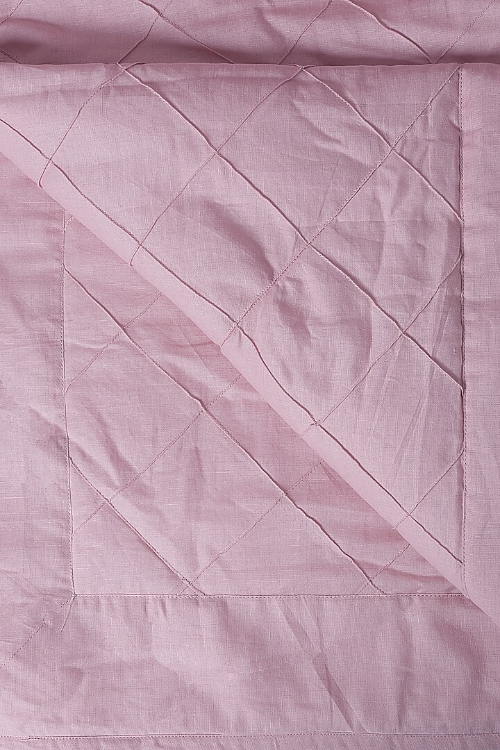 Pink Linen Bedcover Set by H2H at Pernia's Pop Up Shop
