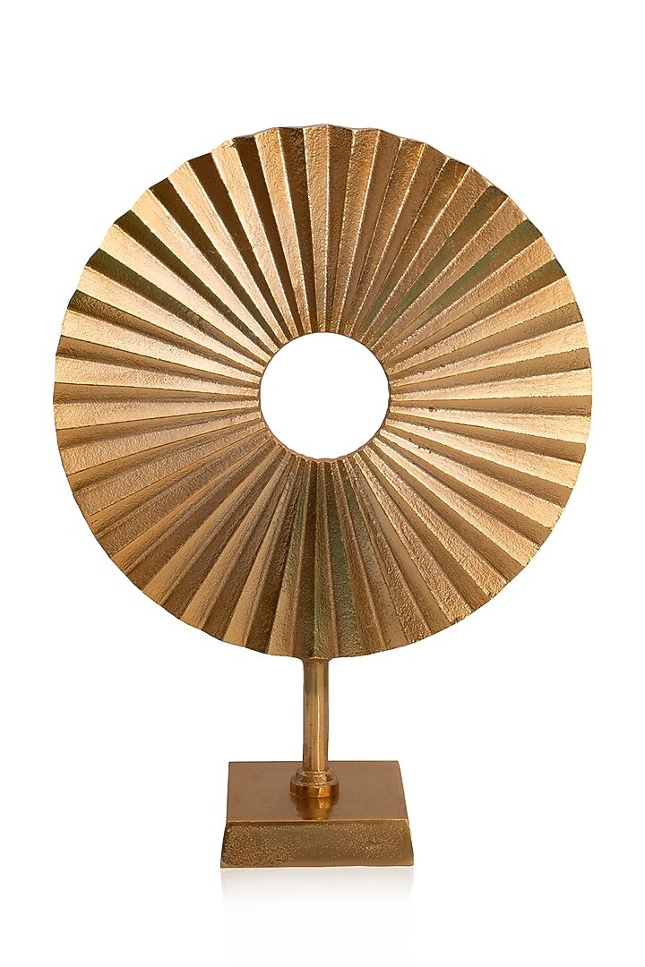 Gold Metal Circular Sculpture by H2H at Pernia's Pop Up Shop