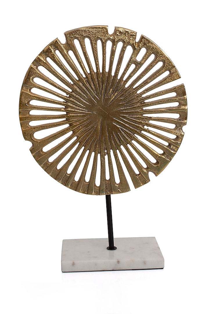 Gold Metal Circular Sculpture by H2H at Pernia's Pop Up Shop