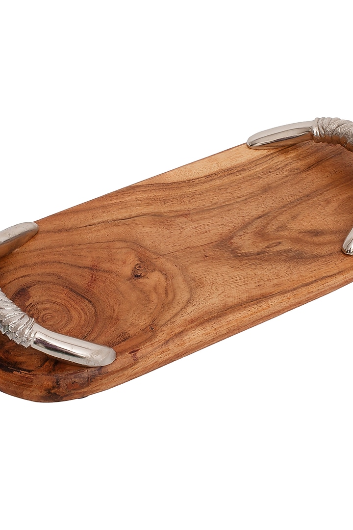 Brown Wooden Serving Platter by H2H at Pernia's Pop Up Shop