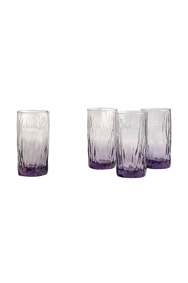 Purple Shaded Glasses (Set of 4) by H2H at Pernia's Pop Up Shop