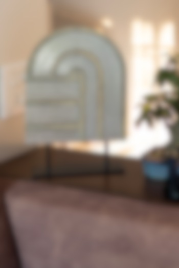 Beige Wooden Sculpture by H2H at Pernia's Pop Up Shop