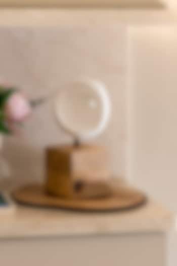 White Paper Mache Hemisphere Sculpture by H2H at Pernia's Pop Up Shop