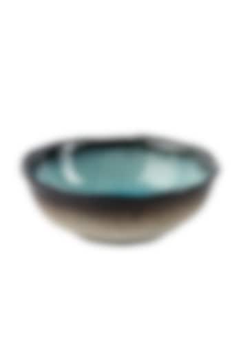 Turquoise Ceramic Mizu Bowl  by H2H
