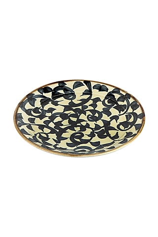 Blue & White Ceramic Garden Plate by H2H