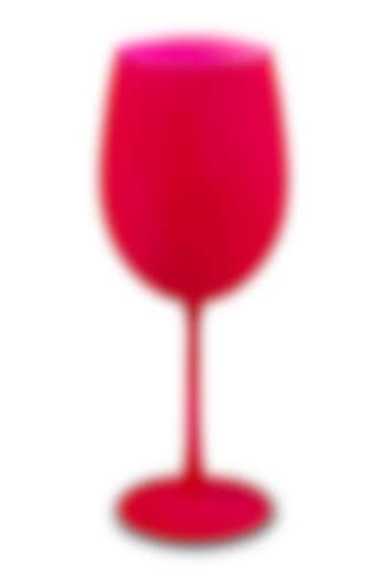 Bright Pink Wine Glasses (Set of 2) by H2H