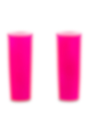 Bright Pink Tequila Shot Glasses (Set of 2) by H2H