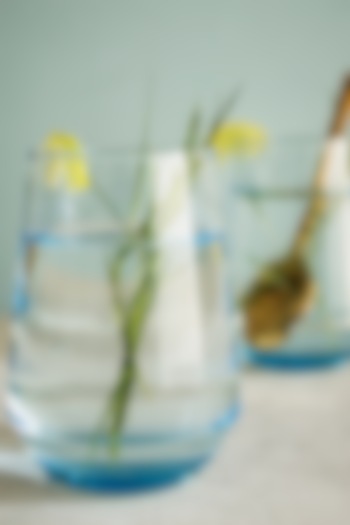 Blue Tinted Glasses (Set of 6) by H2H at Pernia's Pop Up Shop