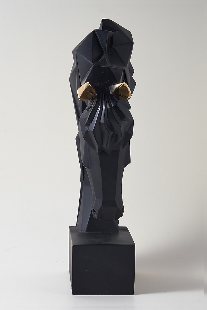 Black Fiber Horse Head Sculpture by H2H at Pernia's Pop Up Shop