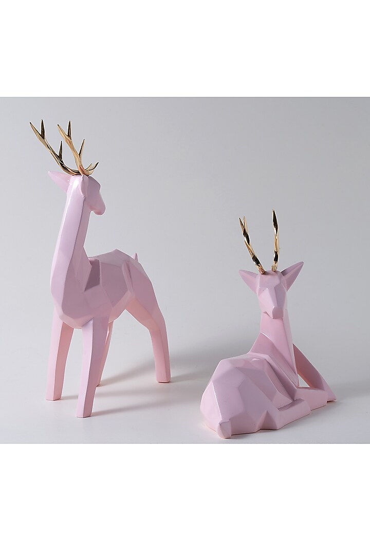 Pink Fiber Deer Antlers (Set of 2) by H2H at Pernia's Pop Up Shop