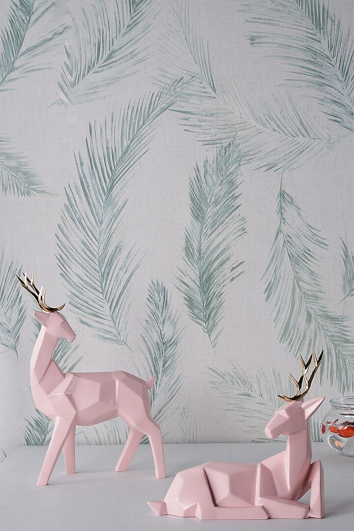 Pink Fiber Deer Antlers (Set of 2) by H2H at Pernia's Pop Up Shop