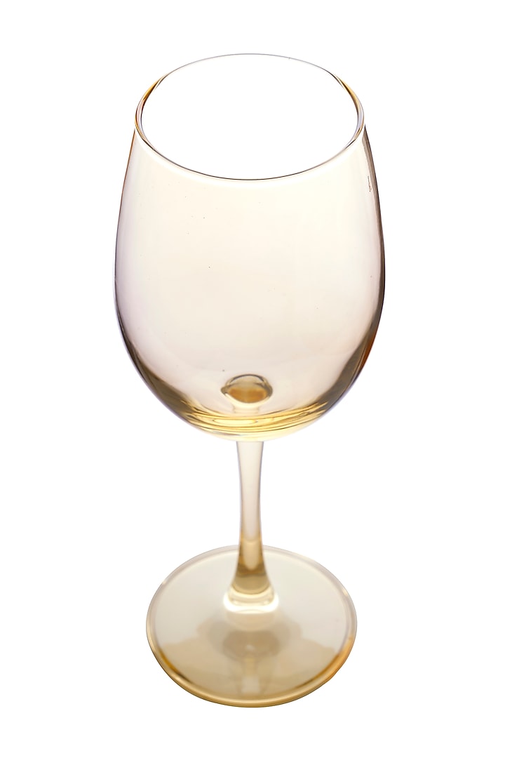 Gold Wine Globular Glasses (Set Of 2) by H2H