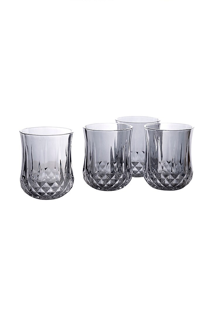 Grey Crystal Glasses (Set Of 4) by H2H at Pernia's Pop Up Shop