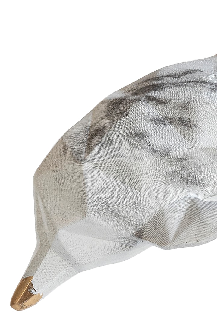 White Polyresin Dolphin On Stand Sculptures (Set of 2) by H2H at Pernia's Pop Up Shop