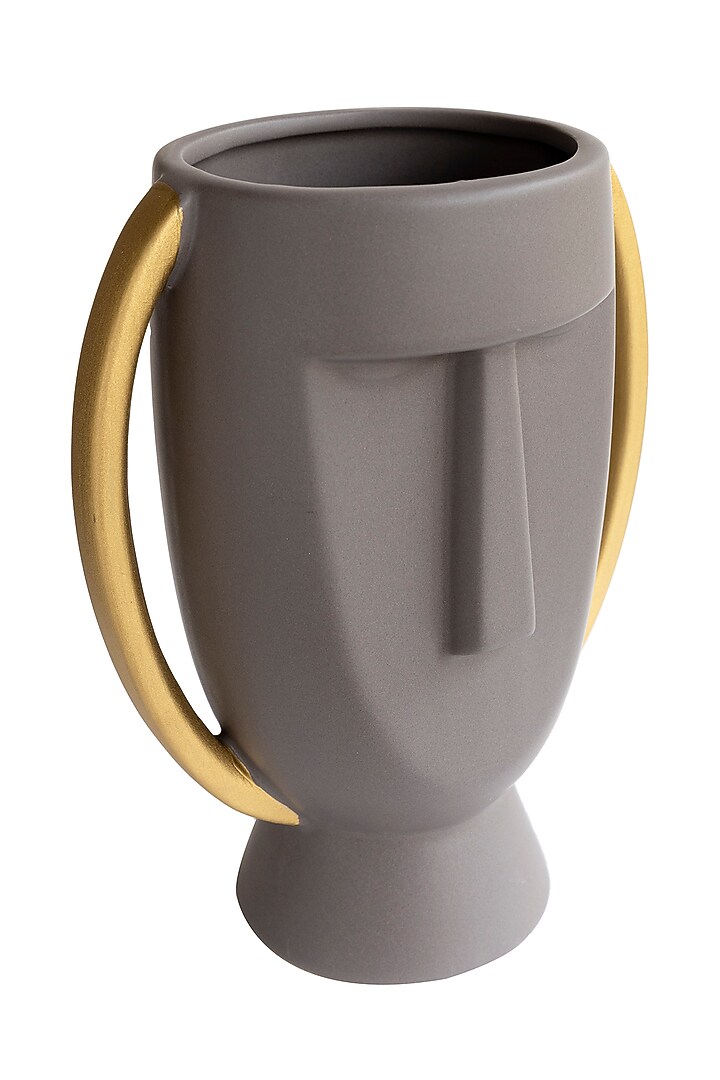 Grey Ceramic Man Vase by H2H at Pernia's Pop Up Shop