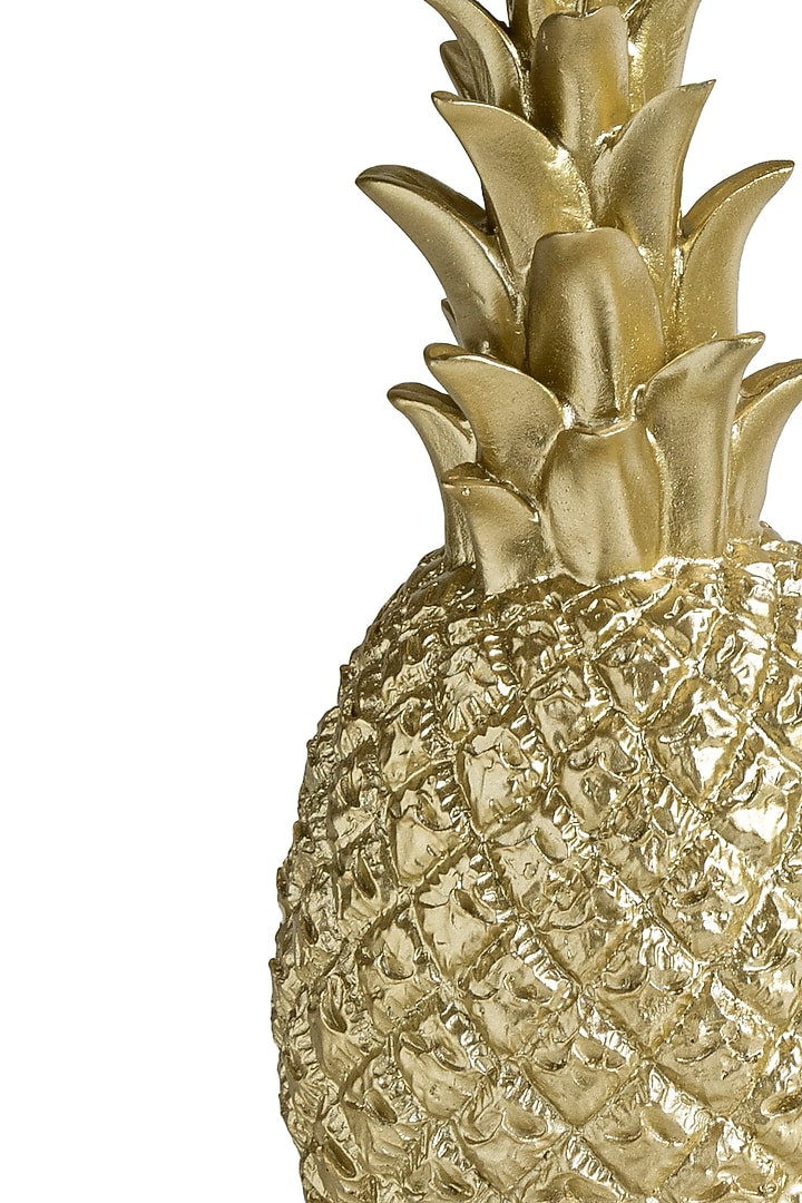Gold Polyresin Pineapple Sculptures (Set of 2) by H2H at Pernia's Pop Up Shop