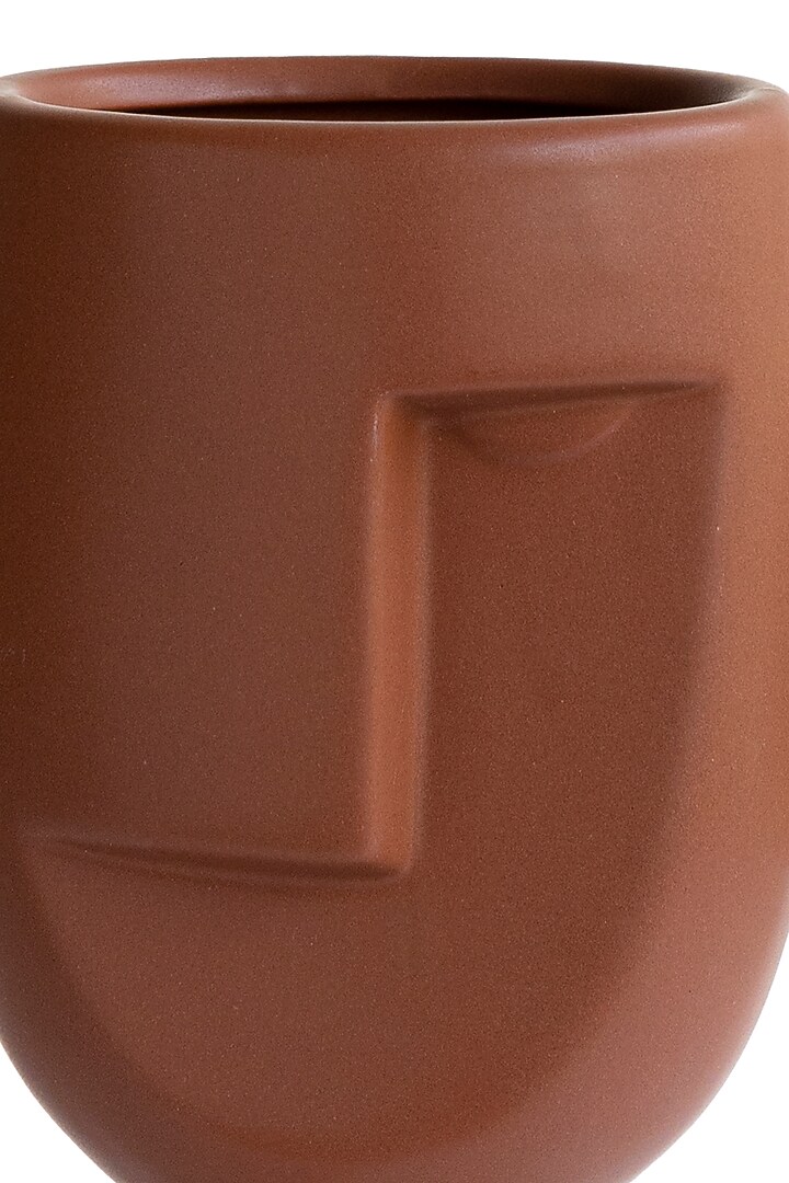 Rust Ceramic Man Vase by H2H at Pernia's Pop Up Shop