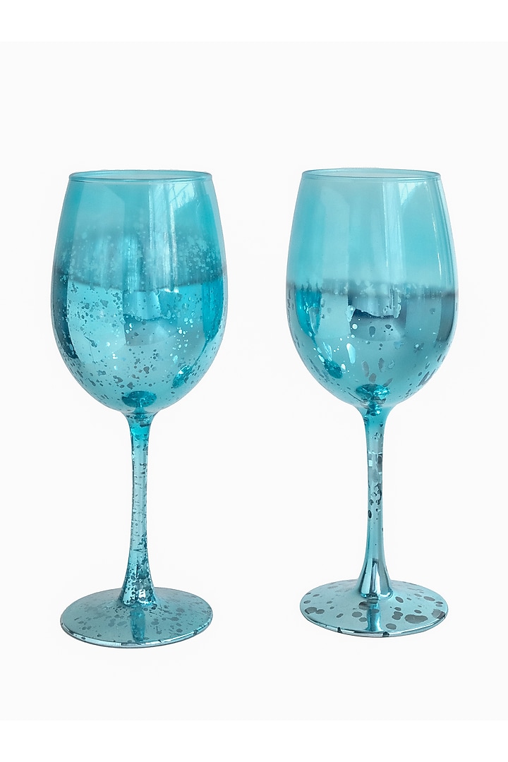 Blue Retro Glasses (Set of 2) by H2H at Pernia's Pop Up Shop