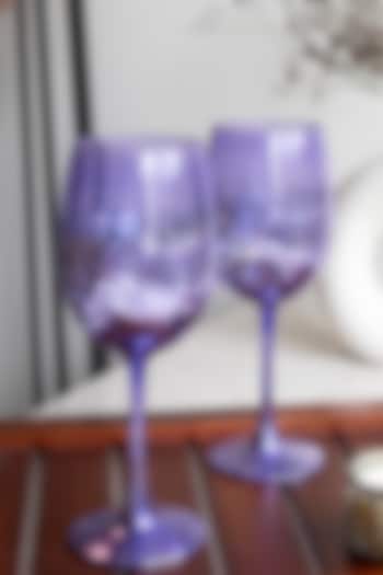 Purple Retro Glasses (Set of 2) by H2H