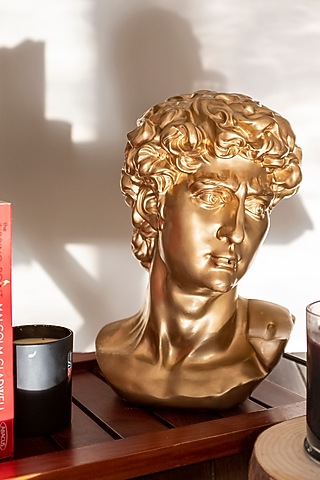 Gold Polyresin Michelangelo Sculpture by H2H