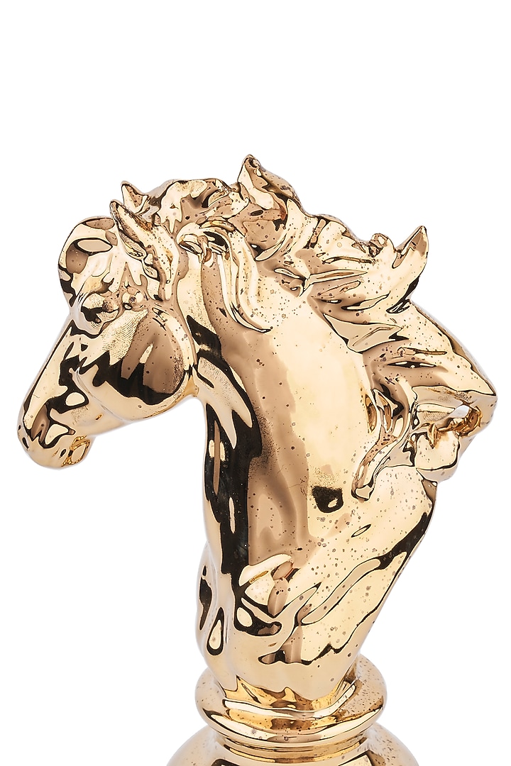 Gold Polyresin Chess Sculptures (Set of 3) by H2H at Pernia's Pop Up Shop