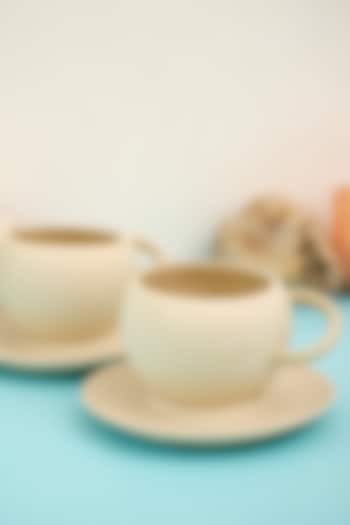 Ivory Ceramic Cups (Set of 2) by H2H at Pernia's Pop Up Shop