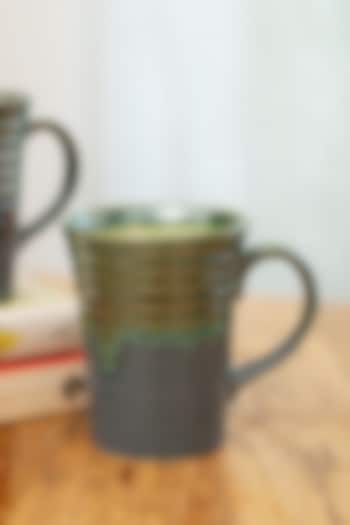 Soft Blue & Green Ceramic Mugs (Set of 2) by H2H
