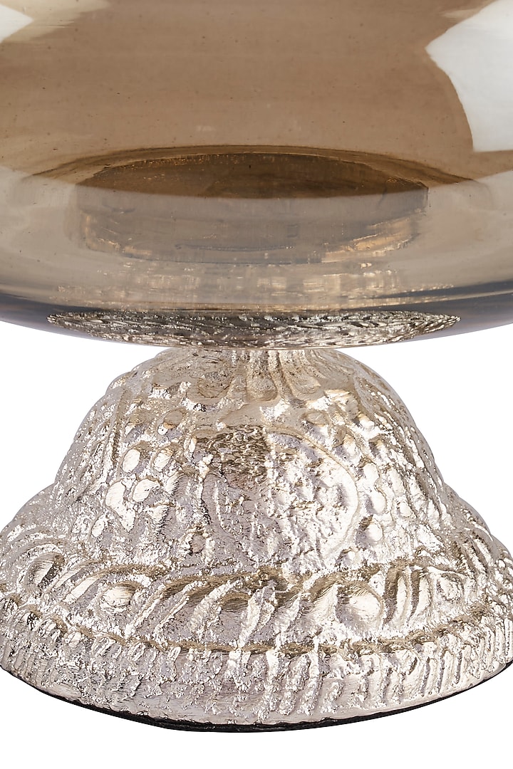 Silver Metal & Glass Sterling Bowl by H2H at Pernia's Pop Up Shop