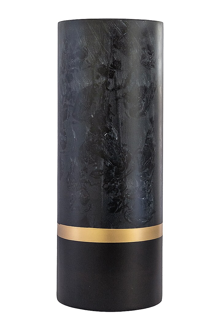 Matte Black Paper Mache Vase by H2H at Pernia's Pop Up Shop