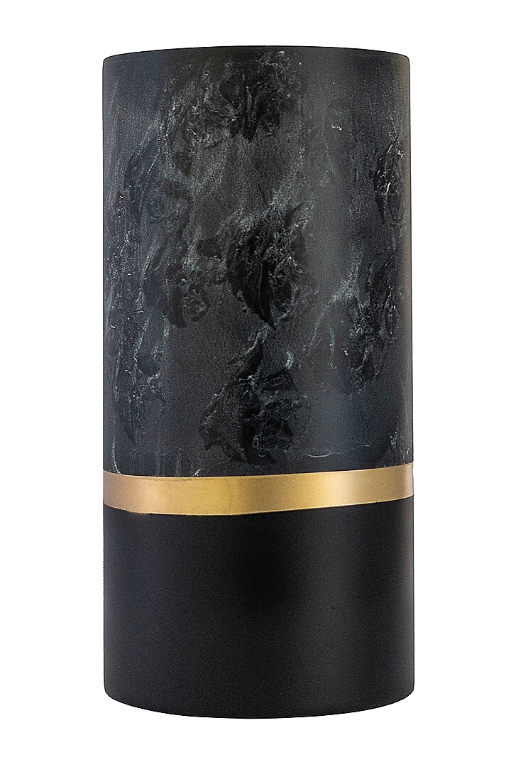 Matte Black Paper Mache Vase by H2H at Pernia's Pop Up Shop