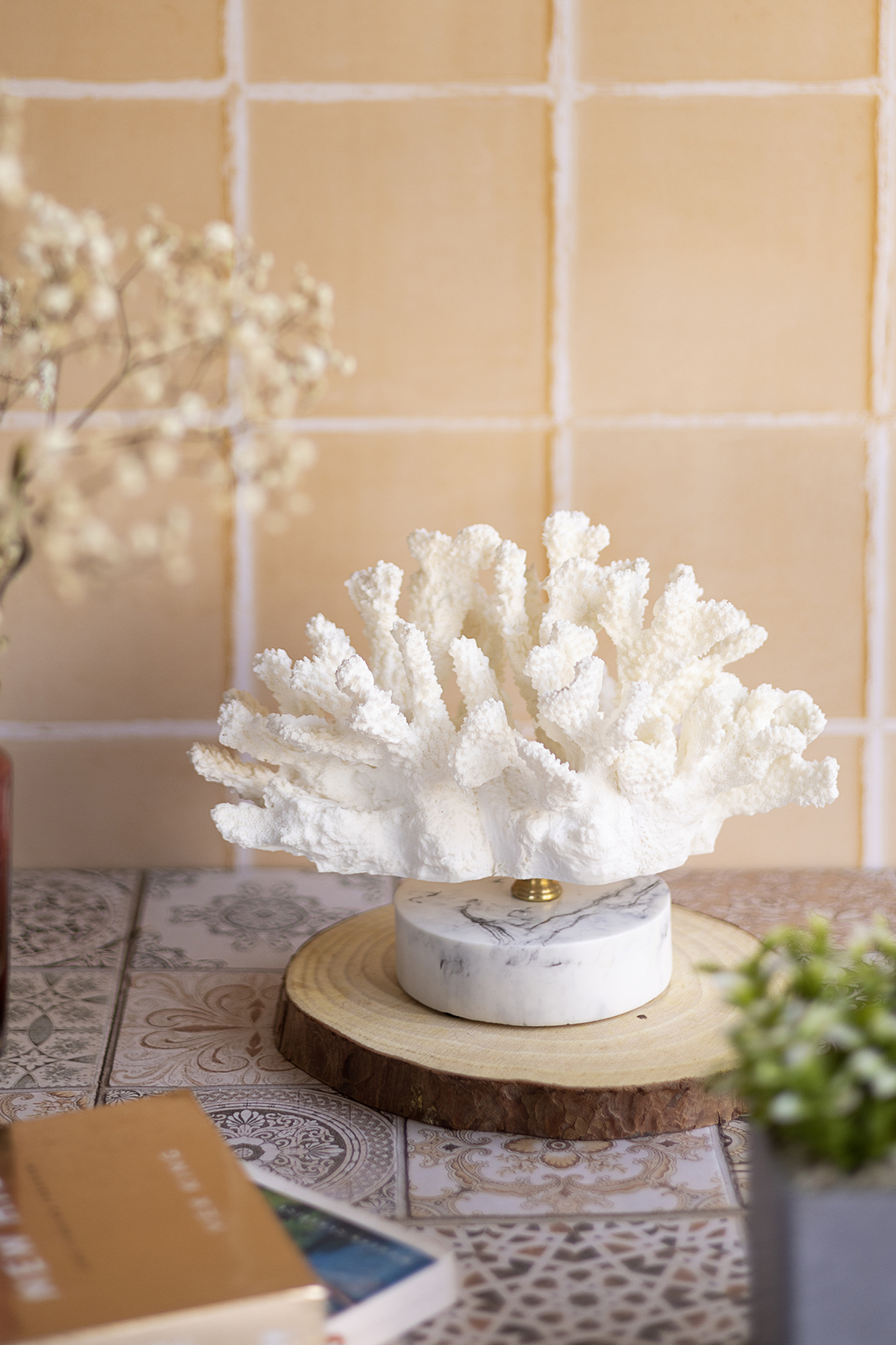 White Grits & Polyresin Coral Sculpture by H2H at Pernia's Pop Up Shop