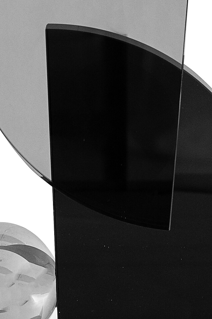 Black & Grey Glass Abstract Sculpture by H2H at Pernia's Pop Up Shop