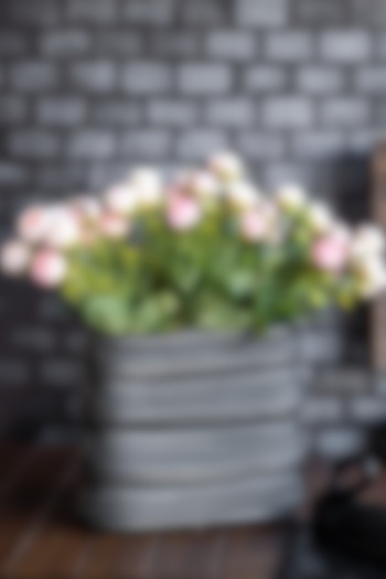 Light Pink Polyester Artificial Camellia Flower Bunches (Set of 2) by H2H at Pernia's Pop Up Shop