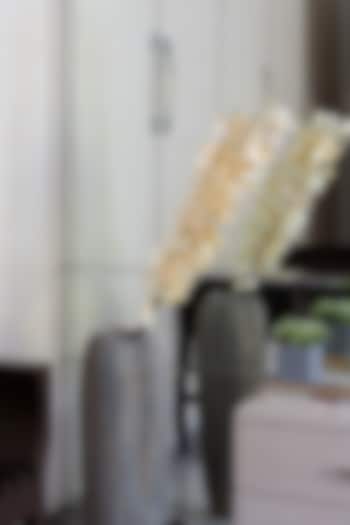 White Polyester Eucalyptus Flower Stems (Set of 2) by H2H at Pernia's Pop Up Shop