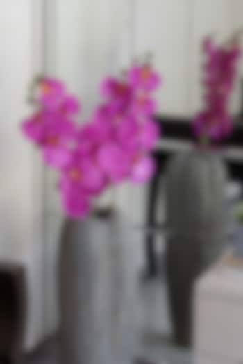 Purple Polyester Artificial Southeastern Orchid Flower Stems (Set of 2) by H2H at Pernia's Pop Up Shop